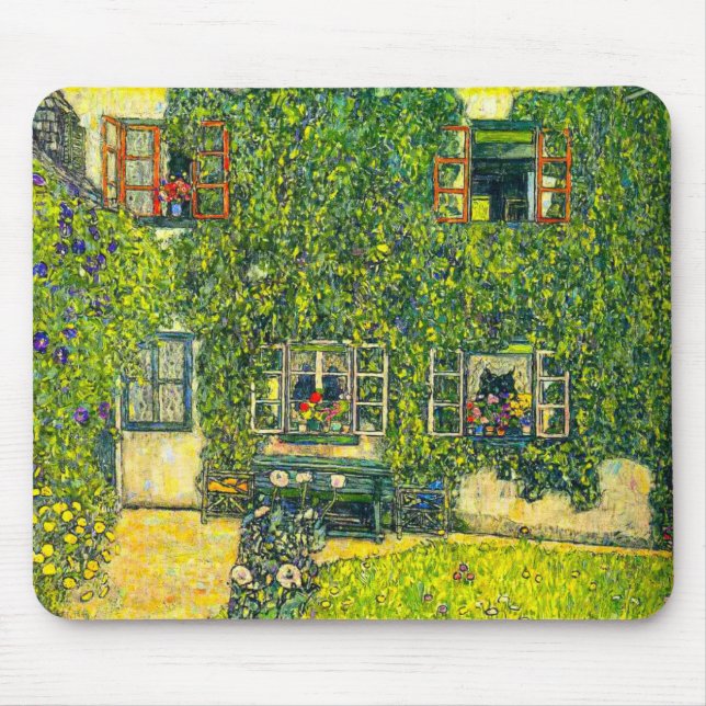 Tapis De Souris Gustav Klimt La Maison de Guardaboschi (Devant)
