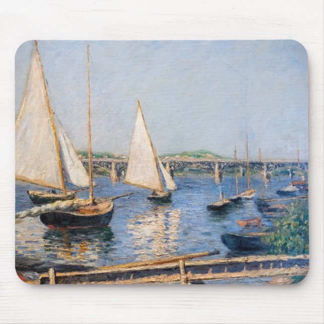 Tapis De Souris Gustave Caillebotte - Bateaux à voile à Argenteuil (Devant)