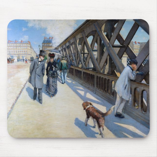 Tapis De Souris Gustave Caillebotte - Le Pont de l'Europe (Devant)