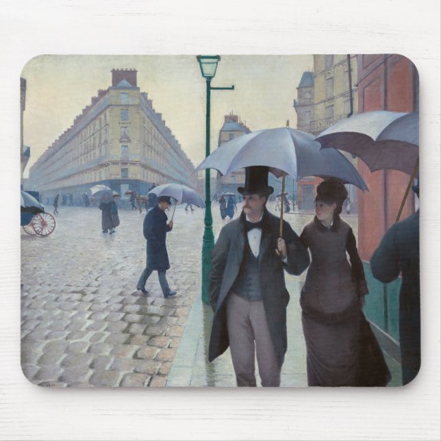 Tapis De Souris Gustave Caillebotte - Paris Street ; Rainy Day (Devant)