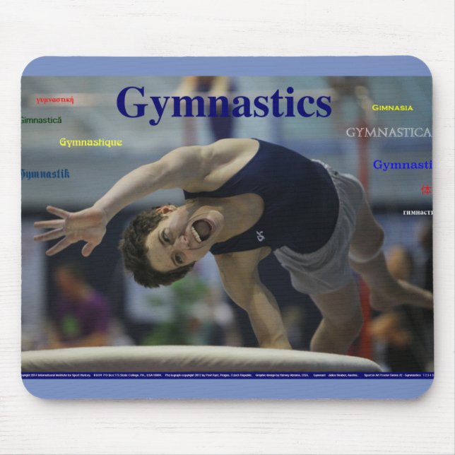 Tapis De Souris GYMNASTICS #1, Julius Neuber sur chambre forte (Devant)