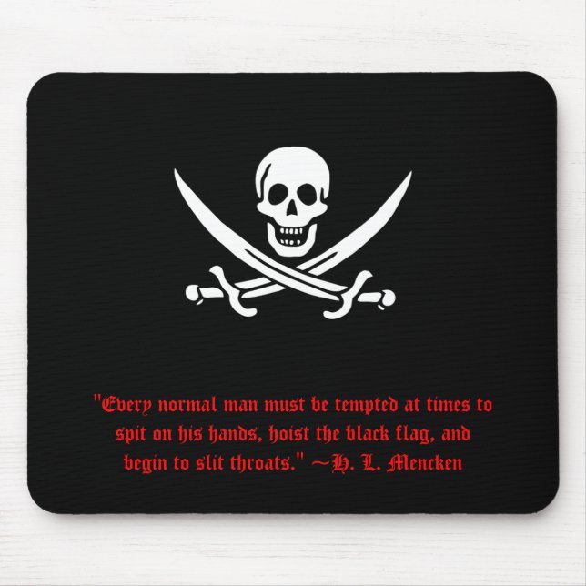 Tapis De Souris H.L. Mencken Pirate Mousepad (Devant)
