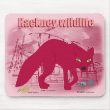 Tapis de souris Hackney Wildlife Fox