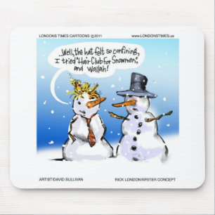 Tapis De Souris Hair Club For Snowmen Funny Christmas