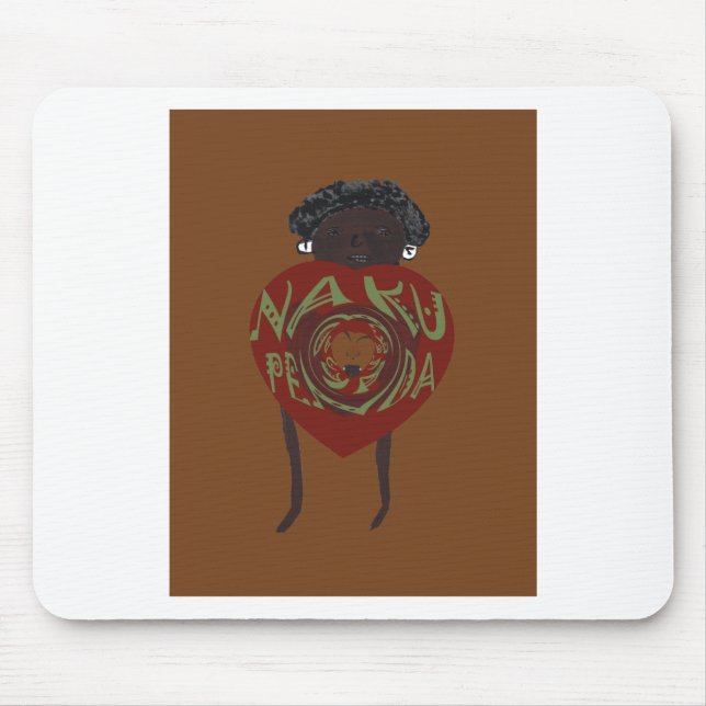 Tapis De Souris Hakuna Matata Je vous aime Nakupenda Kenya Swahili (Devant)