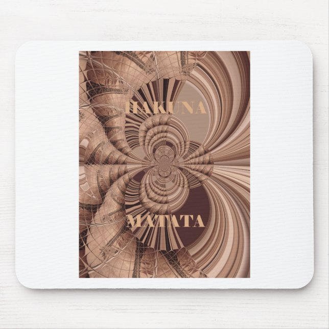 Tapis De Souris Hakuna Matata Kenya Giraffe Safari tissé Sourveni (Devant)