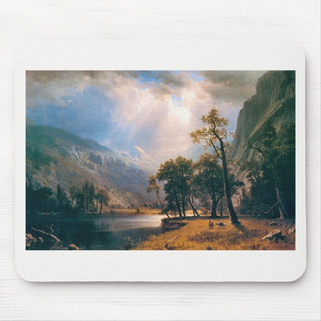 Tapis De Souris Half Dome de Albert Bierstadt, vallée de Yosemite, (Devant)