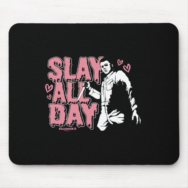 Tapis De Souris Halloween 2 Saint Valentin Michael Myers Tout Slay (Devant)