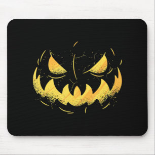 Tapis De Souris Halloween à la tête de Citrouille sculpté de Jack-