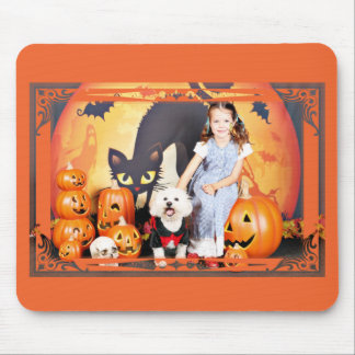 Tapis De Souris Halloween - Bichon Frise - Andi