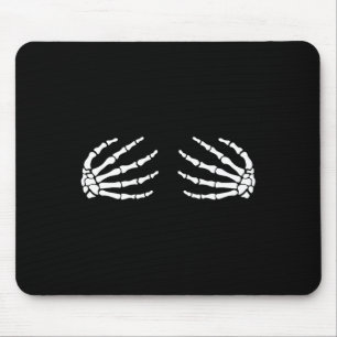 Tapis De Souris Halloween Boo Skeleton Mains Costume Amusant pour 