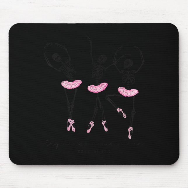 Tapis De Souris Halloween Dancing Skeleton Dry Bones Come Alive Ch (Devant)