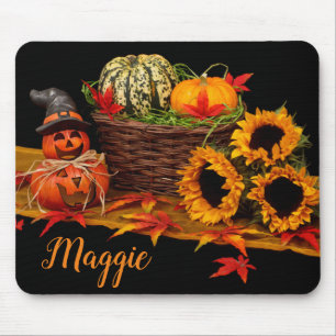 Tapis de souris Halloween de la saison automnale d