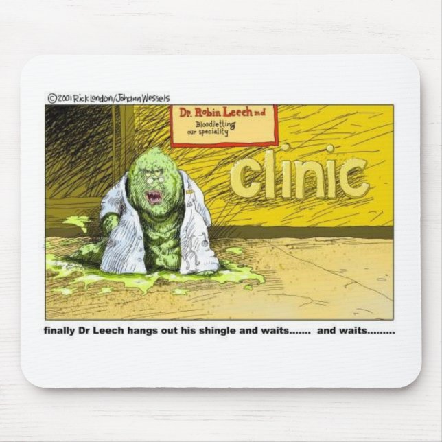 Tapis De Souris Halloween : Dr Leech n'a pas de clients Cadeaux dr (Devant)