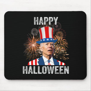 Tapis De Souris Halloween Drôle Joyeux 4 Juillet Anti Joe Biden 