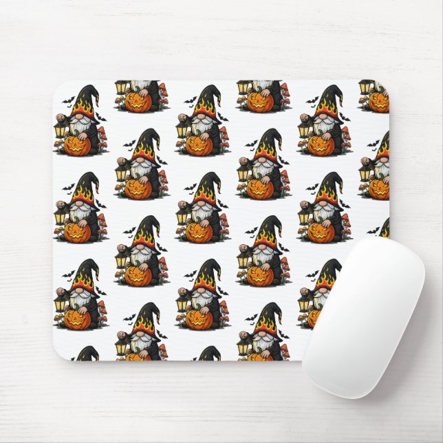 Tapis De Souris Halloween Gnome Mousepad (Avec souris)
