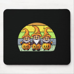 Tapis De Souris Halloween Gnomes mignonne Automne Citrouille Autom
