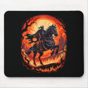 Tapis De Souris Halloween Halloween Citrouille Sans Tête Pour Homm