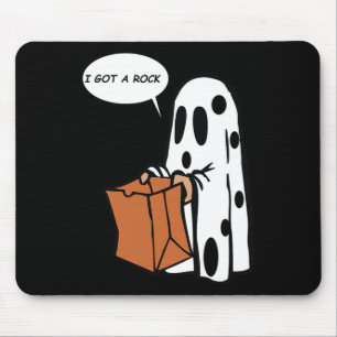 Tapis De Souris Halloween J'Ai Un Fantôme De Rock