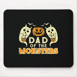 Tapis De Souris Halloween Papa De Monsters Drôle Famille Costume P