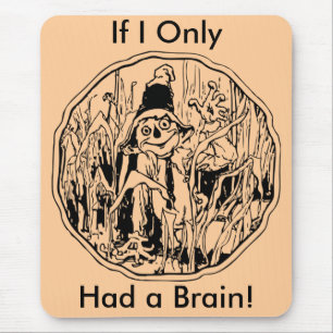 Tapis De Souris Halloween Scarecrow No Brain Mousepad