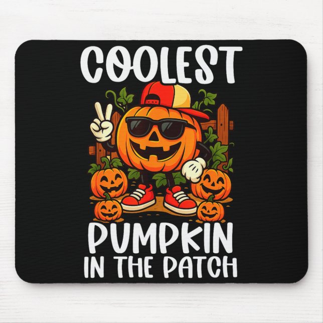 Tapis De Souris Halloween Shirts Boys And Kids Coolest Pumpkin In  (Devant)