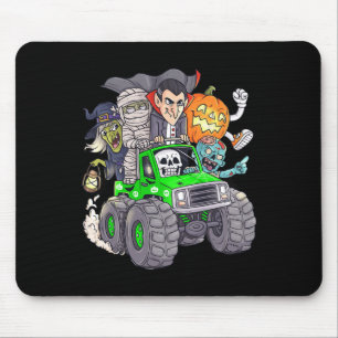 Tapis De Souris Halloween Skeleton Zombie Monster Truck Vampire Bo