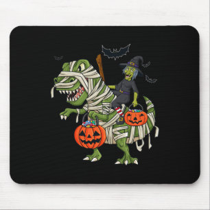 Tapis De Souris Halloween Sorcière équitation T Rex Fun Boys Fille
