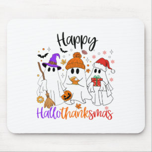 Tapis De Souris Halloween Thanksgiving Noël Joyeux Hallomerci