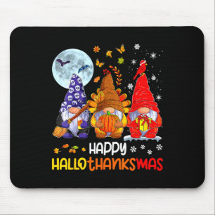 Tapis De Souris Halloween Thanksgiving Noël Joyeux Hallomerci