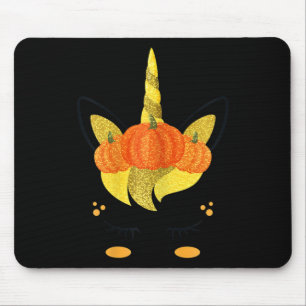 Tapis De Souris Halloween Unicorn Visage Thanksgiving Filles Citro