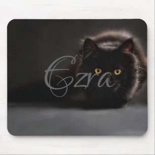 Tapis De Souris HAMbWG - Plaque souris - Chat noir
