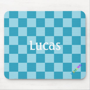 Tapis De Souris HAMbWG - Souris d'ordinateur - Aqua Checker