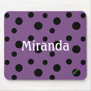 Tapis De Souris HAMbWG - Souris d'ordinateur - Pois noirs fous