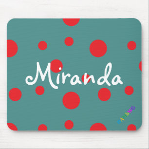 Tapis De Souris HAMbWG - Souris d'ordinateur - Pois rouges