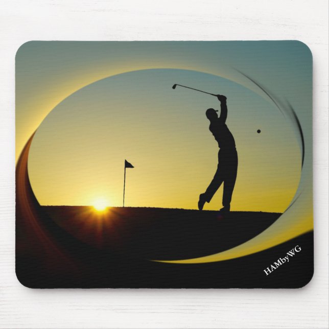 Tapis De Souris HAMbyWG - Pad de souris - Golfeur à Dusk (Devant)