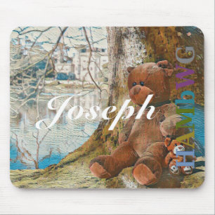 Tapis De Souris HAMbyWG - Plaque de souris - Ours en peluche