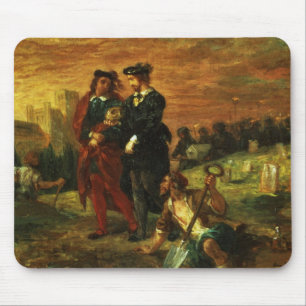 Tapis De Souris Hamlet et Horatio dans le cimetière, 1859 (huile