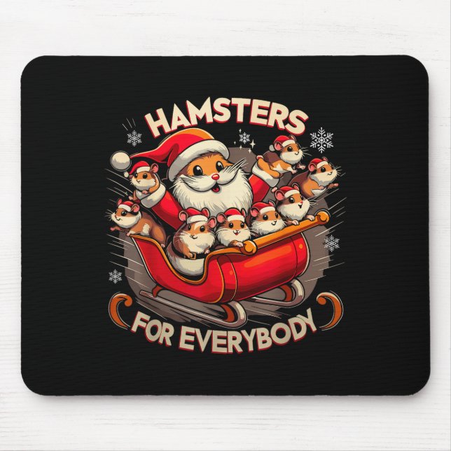 Tapis De Souris Hamsters For Everybody Christmas Pajamas Hamster K (Devant)