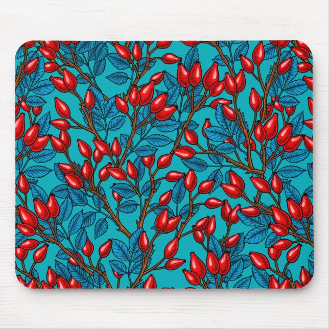 Tapis De Souris hanches roses, rouge et bleu (Devant)