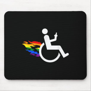 Tapis De Souris Handicap drôle Lesbienne Handicapée Amputée Lgbt G