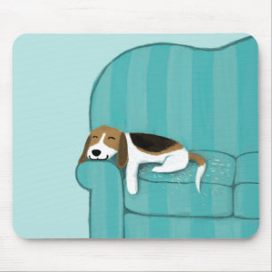 Tapis De Souris Happy Canch Chien - Jote Beagle Illustration d'art