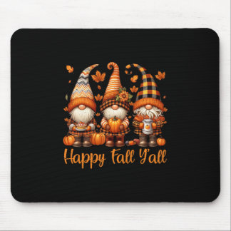 Tapis De Souris Happy Fall Y'all Gnome Pumpkin Autumn Thanksgiving
