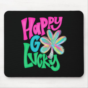 Tapis De Souris Happy Go Lucky Tie Dye Shamrock