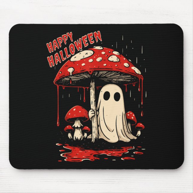 Tapis De Souris Happy Halloween Ghost  (Devant)