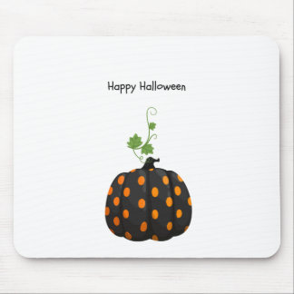 Tapis De Souris Happy Halloween Polka Dot Citrouille Pad Souris