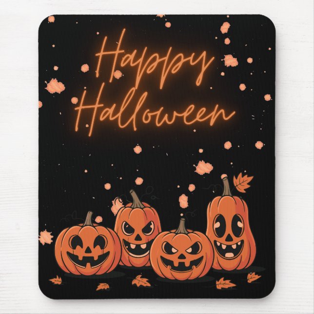 Tapis De Souris Happy Halloween Postcard (Devant)
