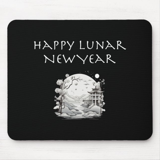Tapis De Souris Happy Lunar New Year Charming Design Gift  (Devant)