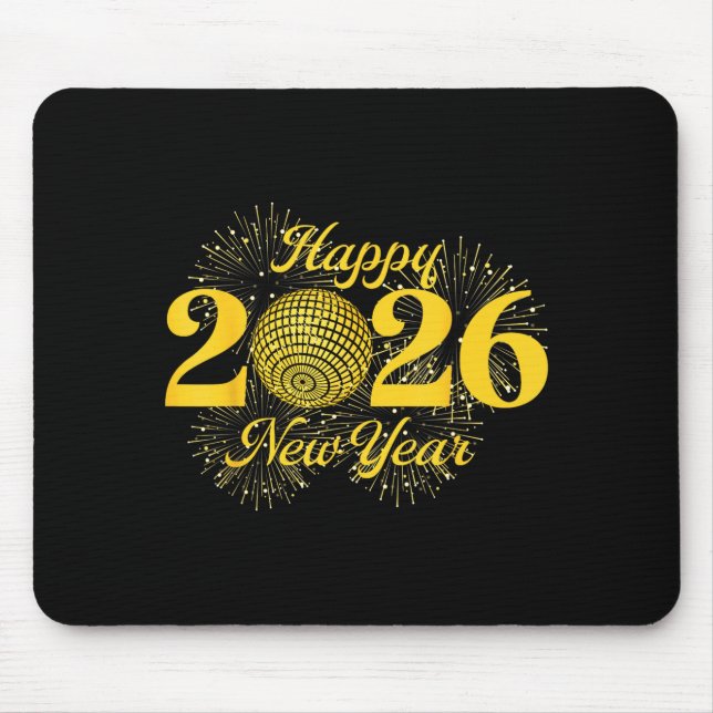Tapis De Souris Happy New Year 2026 Countdown Party Trip Matching  (Devant)