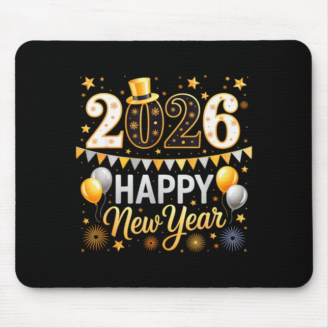 Tapis De Souris Happy New Year 2026 Family Matching New Year Firew (Devant)